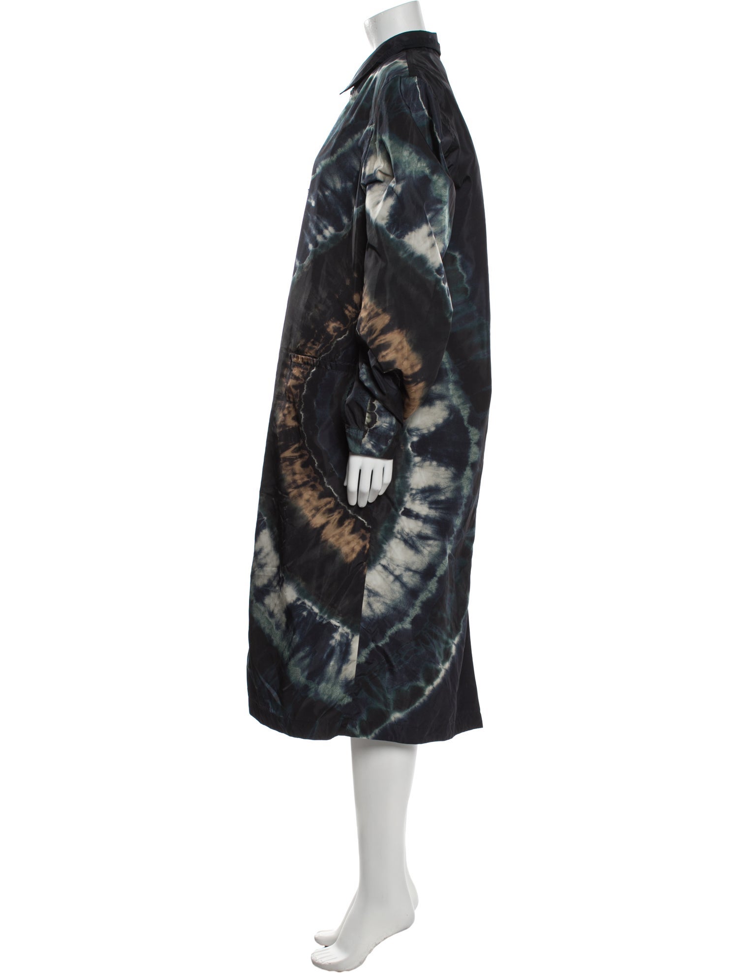 Dries Van Noten Tie-Dye Print Coat